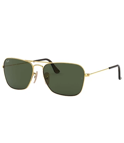 Ray-Ban Unisex 0RB3136 Caravan X 58mm Rectangle Sunglasses