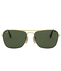 Ray-Ban Unisex 0RB3136 Caravan X 58mm Rectangle Sunglasses