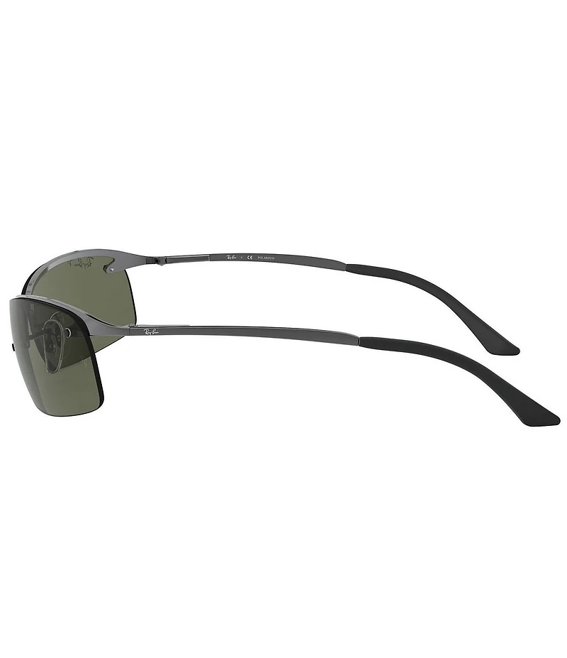 Ray-Ban Unisex 0RB3183 63mm Polarized Rectangle Sunglasses