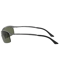 Ray-Ban Unisex 0RB3183 63mm Polarized Rectangle Sunglasses