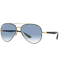 Ray-Ban Unisex 0RB3675 58mm Aviator Sunglasses