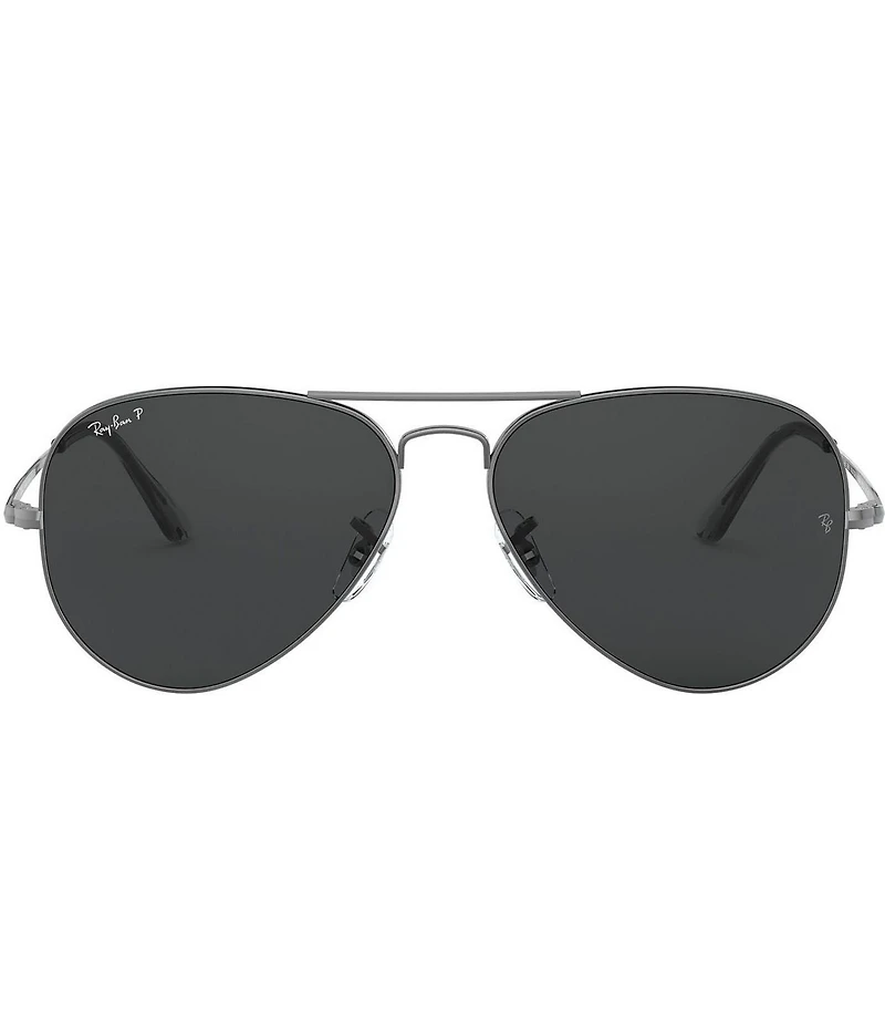 Ray-Ban Unisex 0RB3689 58mm Aviator Polarized Sunglasses