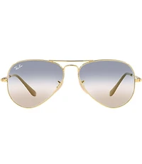 Ray-Ban Unisex 0RB3689 58mm Aviator Sunglasses