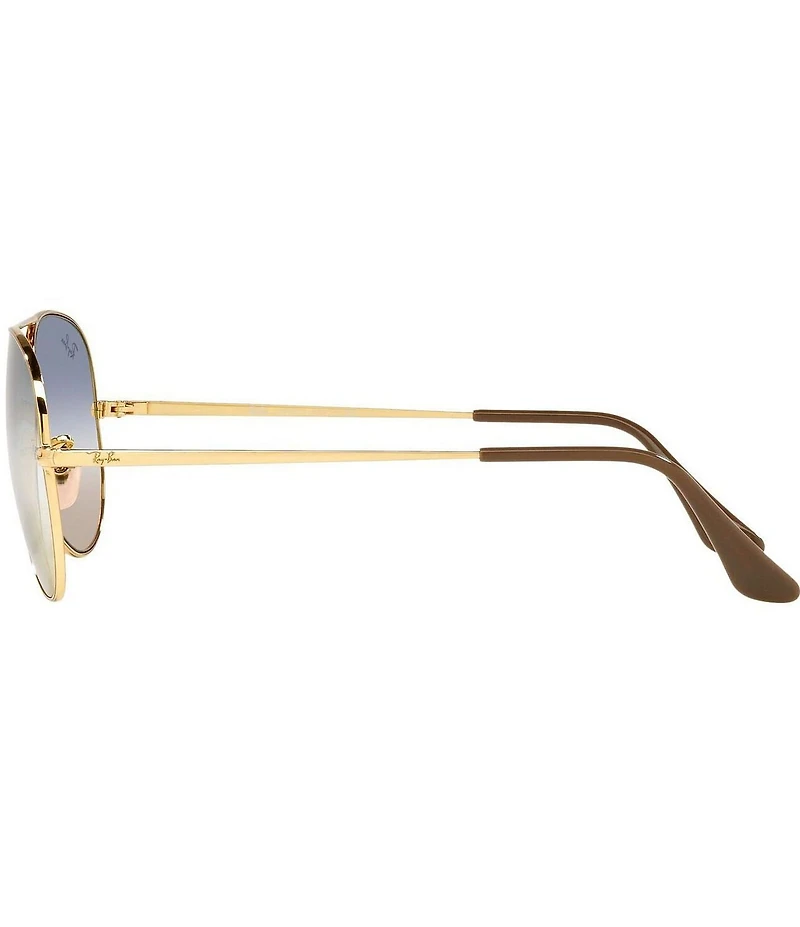 Ray-Ban Unisex 0RB3689 58mm Aviator Sunglasses