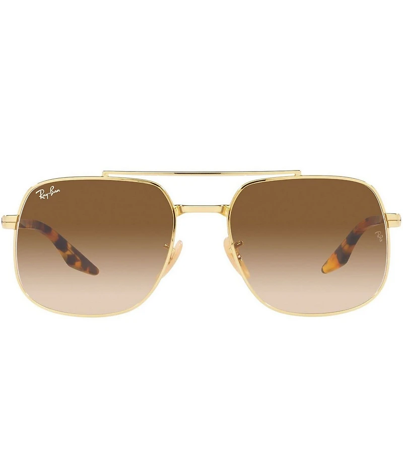 Ray-Ban Unisex 0RB3699 56mm Havana Aviator Sunglasses