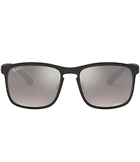 Ray-Ban Unisex 0RB4264 58mm Square Mirrored Polarized Sunglasses