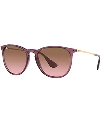 Ray-Ban Unisex Erika 54mm Transparent Round Sunglasses