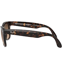 Ray-Ban Unisex Folding Wayfarer RB4105 54mm Tortoise Square Sunglasses