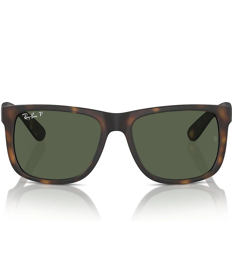 Ray-Ban Unisex Justin RB4165 55mm Havana Polarized Rectangle Sunglasses