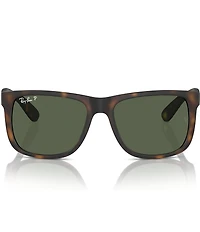Ray-Ban Unisex Justin RB4165 55mm Havana Polarized Rectangle Sunglasses