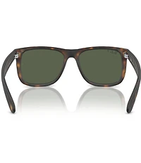 Ray-Ban Unisex Justin RB4165 55mm Havana Polarized Rectangle Sunglasses