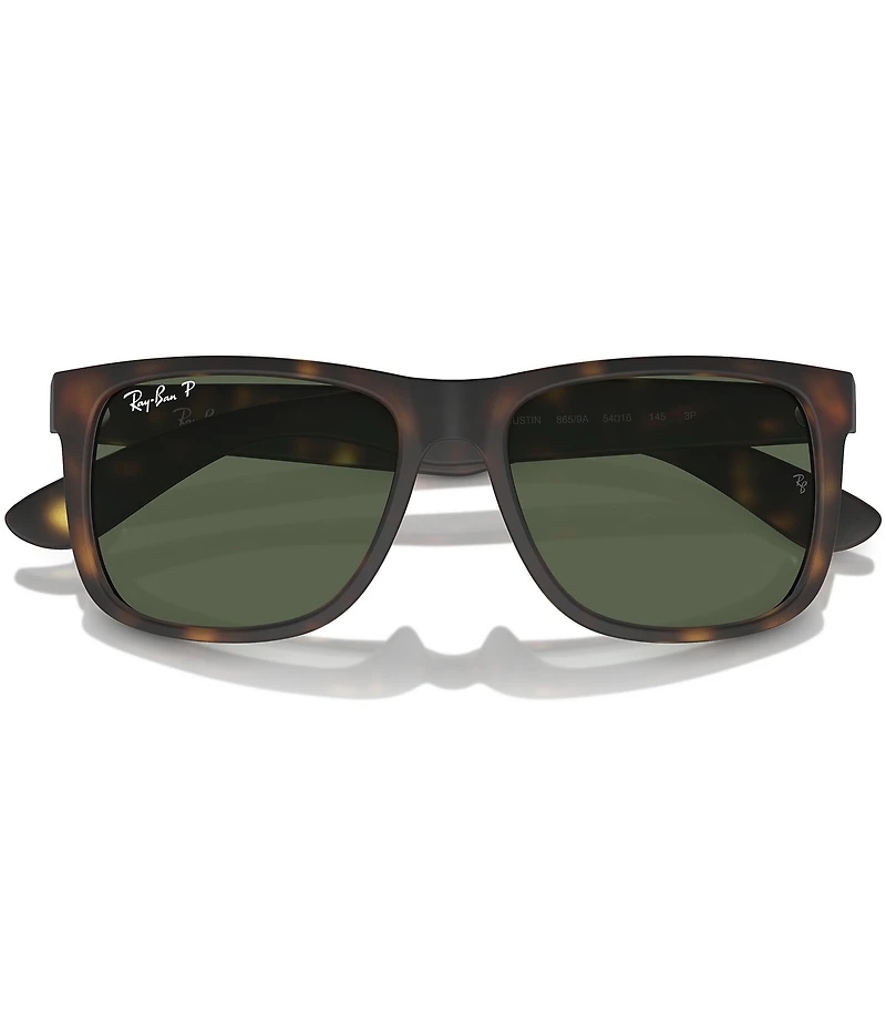 Ray-Ban Unisex Justin RB4165 55mm Havana Polarized Rectangle Sunglasses