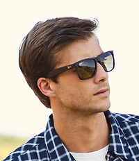 Ray-Ban Unisex Justin Tortoise Polarized Square Sunglasses