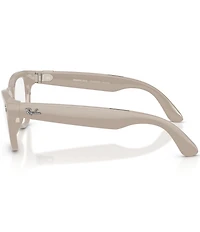 Ray-Ban Unisex Meta Gen 2 Skyler 50mm Round Transition Lens Glasses