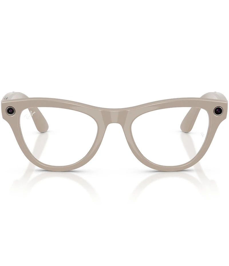 Ray-Ban Unisex Meta Gen 2 Skyler 50mm Round Transition Lens Glasses