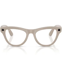 Ray-Ban Unisex Meta Gen 2 Skyler 50mm Round Transition Lens Glasses