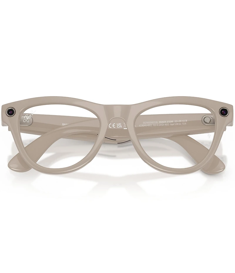 Ray-Ban Unisex Meta Gen 2 Skyler 50mm Round Transition Lens Glasses