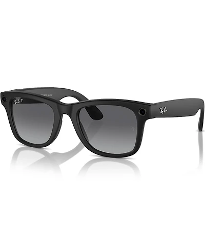 Ray-Ban Unisex Ray-Ban Meta Wayfarer Large AI 53mm Polarized Glasses