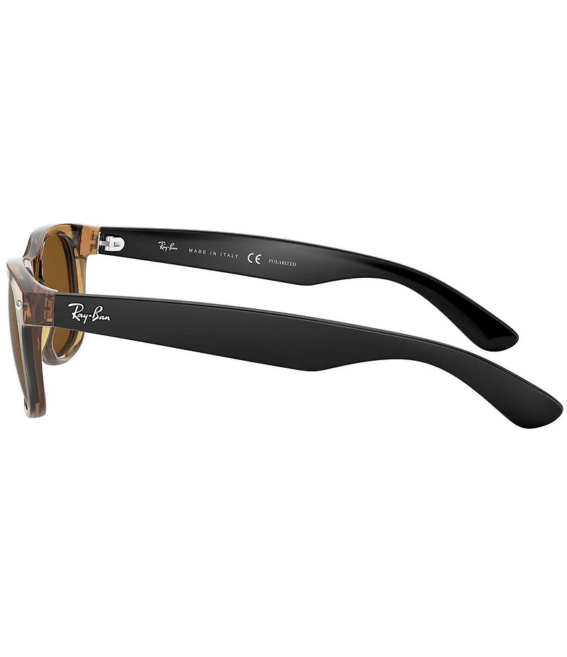 Ray-Ban Unisex New Wayfarer 55mm Polarized Transparent Square Sunglasses