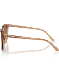 Ray-Ban Unisex RB2210 53mm Transparent Square Gradient Sunglasses