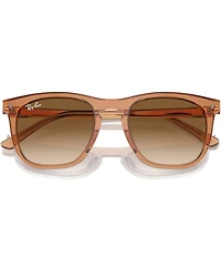Ray-Ban Unisex RB2210 53mm Transparent Square Gradient Sunglasses