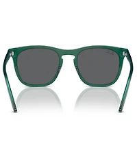Ray-Ban Unisex RB2210 53mm Transparent Square Sunglasses