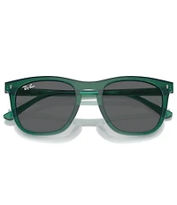 Ray-Ban Unisex RB2210 53mm Transparent Square Sunglasses