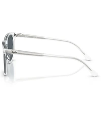 Ray-Ban Unisex RB2210 53mm Transparent Square Sunglasses