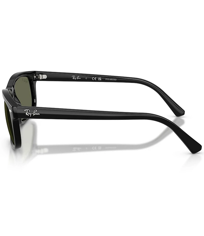 Ray-Ban Unisex RB2224 60mm Polarized Rectangle Sunglasses