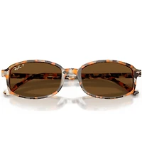 Ray-Ban Unisex RB2232 56mm Rectangle Polarized Sunglasses