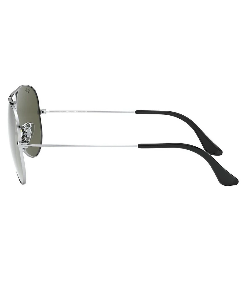 Ray-Ban Unisex RB3025 55mm Mirrored Aviator Sunglasses