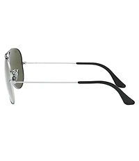 Ray-Ban Unisex RB3025 55mm Mirrored Aviator Sunglasses