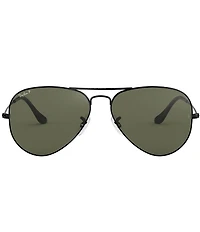 Ray-Ban Unisex RB3025 55mm Polarized Aviator Sunglasses