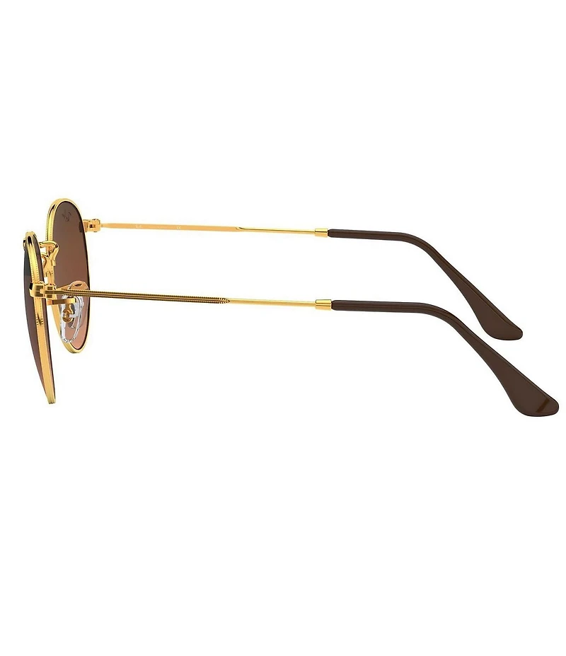 Ray-Ban Unisex RB3447 50mm Gold Frame Round Sunglasses
