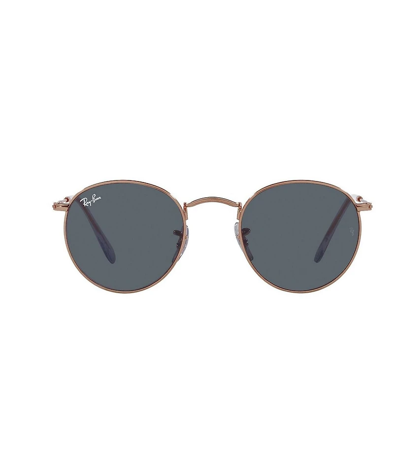Ray-Ban Unisex RB3447 53mm Rose Gold Frame Round Sunglasses
