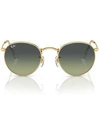 Ray-Ban Unisex RB3447 53mm Gold Frame Round Sunglasses