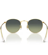 Ray-Ban Unisex RB3447 53mm Gold Frame Round Sunglasses