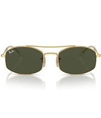 Ray-Ban Unisex RB3719 54mm Oval Statement Sunglasses