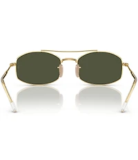 Ray-Ban Unisex RB3719 54mm Oval Statement Sunglasses