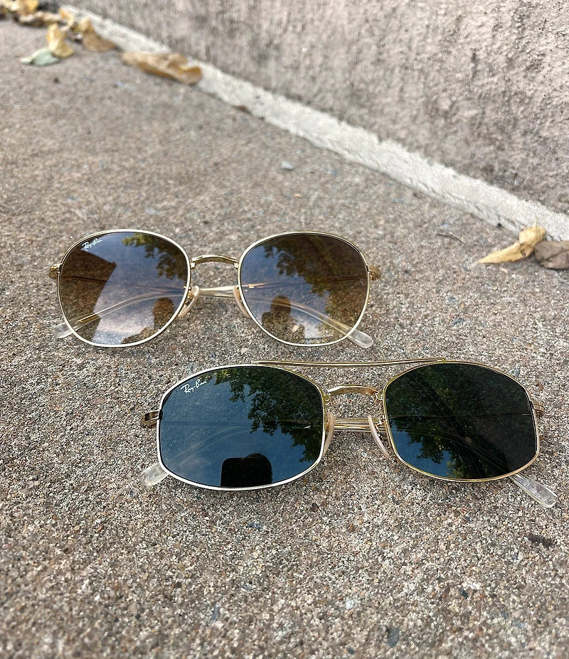 Ray-Ban Unisex RB3719 54mm Oval Statement Sunglasses