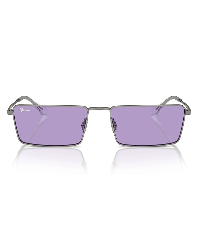 Ray-Ban Unisex Emy RB3741 59mm Rectangular Statement Sunglasses