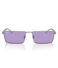 Ray-Ban Unisex Emy RB3741 59mm Rectangular Statement Sunglasses
