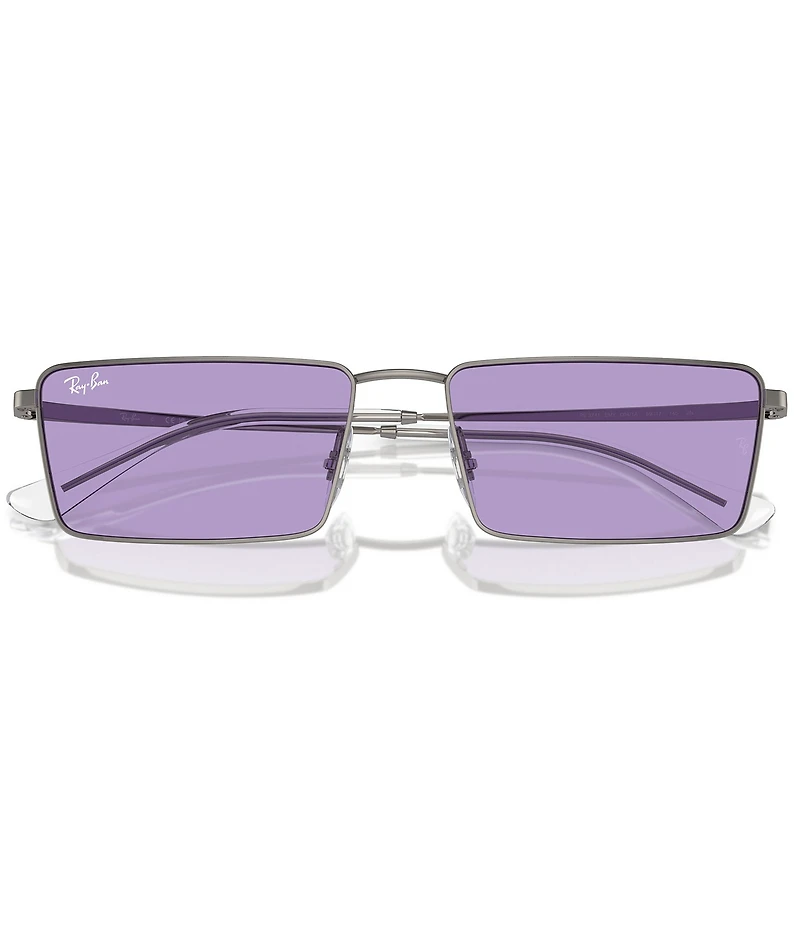 Ray-Ban Unisex Emy RB3741 59mm Rectangular Statement Sunglasses