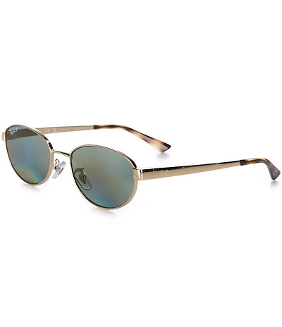 Ray-Ban Unisex RB3774D 55mm Polarized Oval Sunglasses