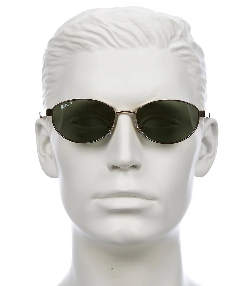 Ray-Ban Unisex RB3774D 55mm Polarized Oval Sunglasses