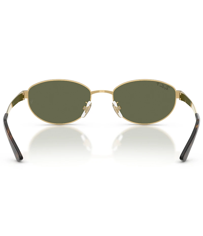Ray-Ban Unisex RB3774D 55mm Polarized Oval Sunglasses