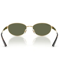 Ray-Ban Unisex RB3774D 55mm Polarized Oval Sunglasses