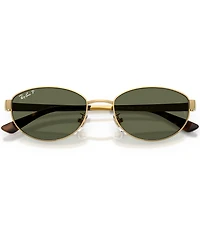 Ray-Ban Unisex RB3774D 55mm Polarized Oval Sunglasses