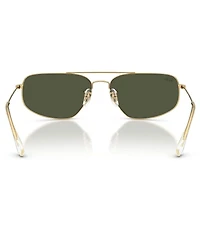 Ray-Ban Unisex RB3780 63mm Rectangle Sunglasses