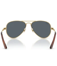 Ray-Ban Unisex RB3925 62mm Aviator Sunglasses
